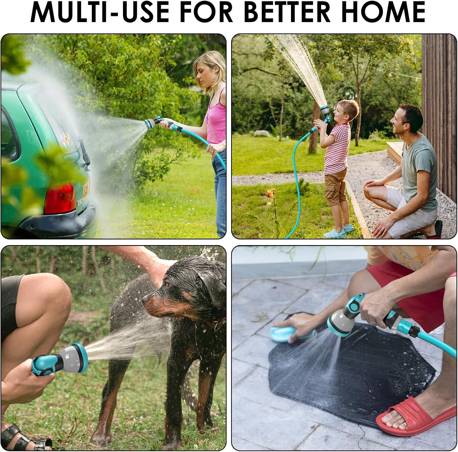 UISEBRT Schlauchtrommel Wasser Automatik 30m - Wandschlauchhalter Gartenschlauch für Garten