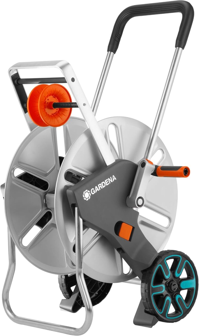 Gardena CleverRoll L Easy Metall, bis zu 100 m Kapazität, besonders standfest – Bild 3