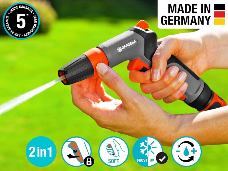 Gardena 37100-FP Frostsichere, verstellbare Düse mit variablem Muster, Wasserstopp – Bild 2