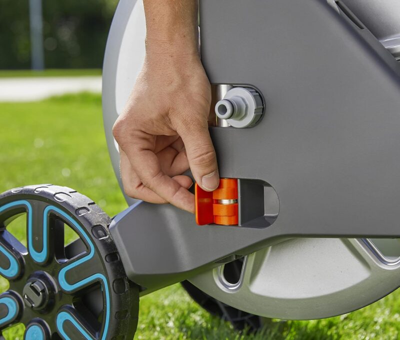 Gardena CleverRoll L Easy Metall, bis zu 100 m Kapazität, besonders standfest – Bild 2